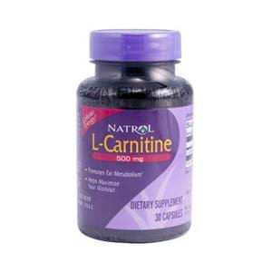 Natrol L-Carnitine, 500mg, 30 capsules