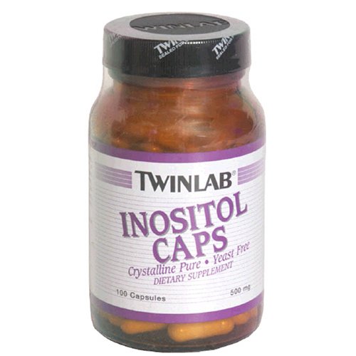 Twinlab Inositol Caps 500mg, 100 capsules (pack de 3)