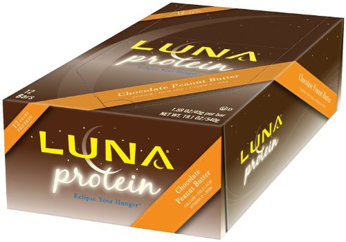 Luna Bar Luna Protein Chocolate Peanut Butter, 1.6-Ounce Bars, 12 Count