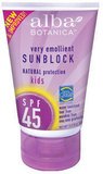 Alba Sunblock SPF 45 enfants, 4 onces