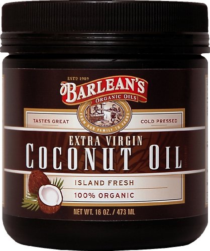 Barlean Bio Huiles Extra Vierge Huile de Coco, 16-Ounce Jar