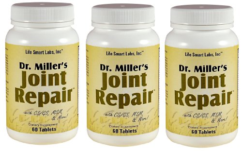 Joint Repair 3 Dr Miller achetés par des gens qui désirent Joint Pain Relief, 180 Pilules, Haute Puissance: Comprend Glucosamine, MSM, chondroïtine et plus, réparation Joint Doctor Miller