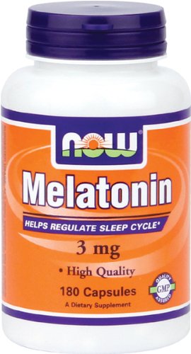 NOW Foods La mélatonine 3 mg, High Grade, 180 Capsules