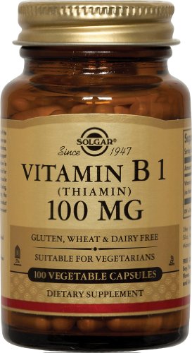 Solgar - Vitamine B1 (thiamine), 100 mg, 100 caps végétarien