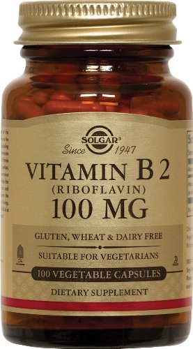 Solgar - Vitamine B2, 100 mg, 100 capsules végétariennes