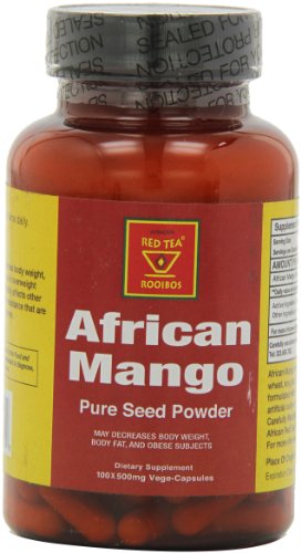 Afrique de poudre de graines de mangue, 100 x 500 mg Capsules