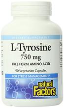 Natural Factors Tyrosine Vcap,