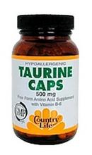 Country Life Taurine 500 mg w/B-6,