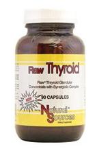 Sources naturelles thyroïde Raw -