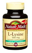 Nature Made L-Lysine 500mg, 100