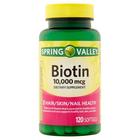 Spring Valley gélules biotine de supplément alimentaire, 10 000 mcg, 120 count