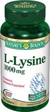 Nature Bounty L-Lysine, 1000 mg,