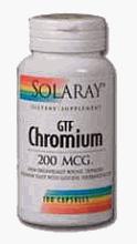 Solaray - chrome GTF, 200 mcg, 200