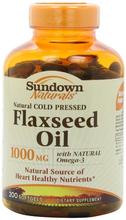 Sundown Naturals huile de lin 1000