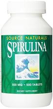 Source Naturals Spiruline 500mg,