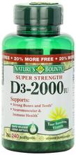 Bounty vitamine D-3 de la nature,