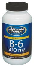 Vitamin Shoppe - B-6, 500 mg, 300