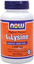 NOW Foods L-Lysine 1000 mg, 100