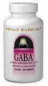 Source Naturals GABA, 750 mg, 180