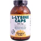 Country Life L-lysine 500 mg de