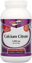Vitacost citrate de calcium avec