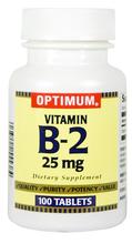 Optimum Vitamin B-2 comprimés, 25
