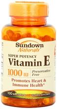 Sundown Naturals vitamine E, 1000