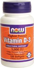 NOW Foods Vitamin D3 5000 IU, 120