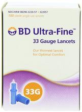 BD Ultra-Fine Gauge 33 lancettes -