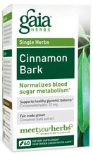 Gaia Herbs Cinnamon Bark, 60