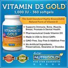 La vitamine D3 GOLD - 1000 UI, 360