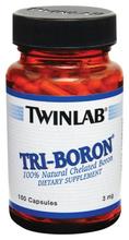 TwinLab - Tri-Boron, 3 mg, 100