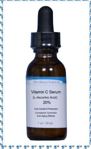 (2 oz) de vitamine C Sérum Peau 20% (acide L-ascorbique) - (comparer à Obagi, SkinCeuticals et Cellex c) la protection antioxydante intense, Correction Complection, et le contrôle Âge