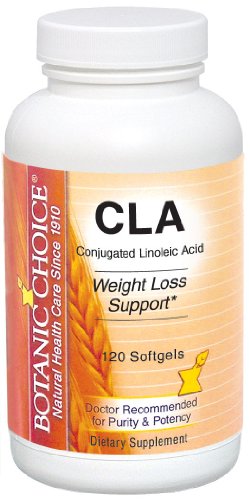 Botanic Choice acide linoléique conjugué CLA, le soutien de perte de poids, 120-Comte