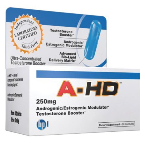 BPI HD Testostérone anti-aromatase, 250mg, 28 capsules