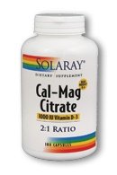 Cal-Mag citrate 2:1 avec 1000 UI D3 - 180 - Capsule