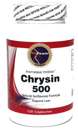 Chrysin 500 mg inhibiteur de l'aromatase anti-oestrogène 120 Capsules