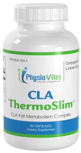 CLA CLA Thermoslim Fat Métabolisme Acide conjugué Linoiec CLA CLA 1000mg Physiovites Thermoslim 90 capsules 1 Bouteille