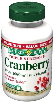Cranberry générosité de la nature avec des fruits 4200mg / Vitamine C, 250 gélules