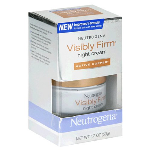 Crème Neutrogena Visibly Firm Nuit, cuivre active, 1,7 once