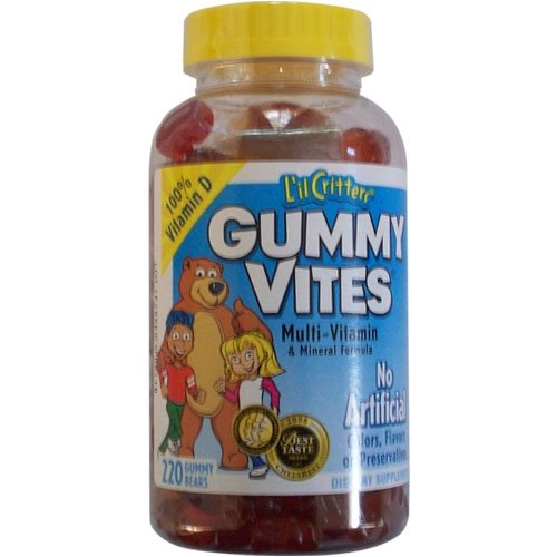 Critters Lil Vites Gummy multi formule de vitamines et minéraux, les 220-comte Bouteille