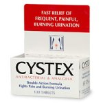 Cystex antibactériens urinaires et analgésique Comprimés Soulagement de la Douleur, 100 pièces