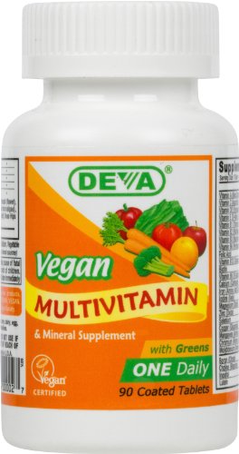 Deva Vegan Vitamines quotidienne d'une multivitamine et un supplément minéral 90 comprimés (lot de 2)