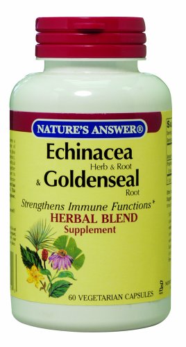 Echinacea Réponse de la nature / Goldenseal (Herb & Root), Vegetarian Capsules, 60-Count
