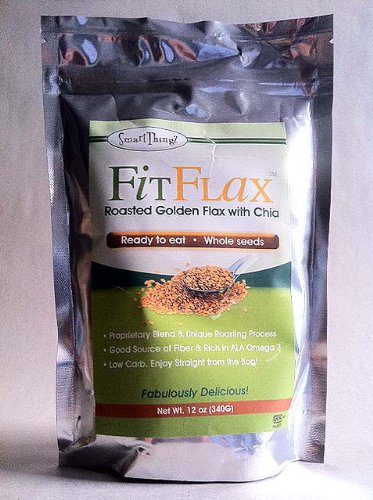FitFlax - délicieux mélange de graines de lin grillées or avec Graines de Chia. Favorise la perte de poids, de l'énergie et de bien-être. 12 Oz. Sac.