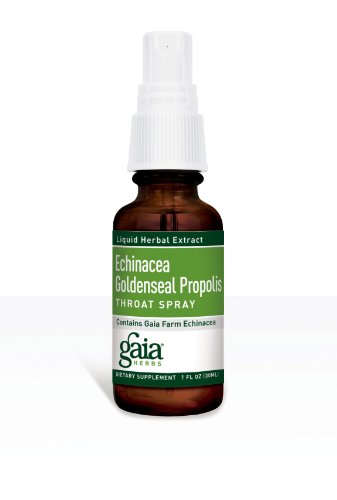 Gaia Herbs Echinacea / Goldenseal / Propolis Spray Gorge, 1-Ounce Bottles (Pack de 2)