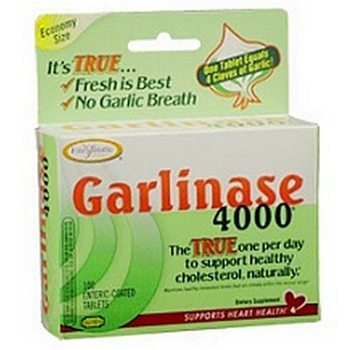 Garlinase Enzymatic Therapy, 100 comprimés à enrobage entérique