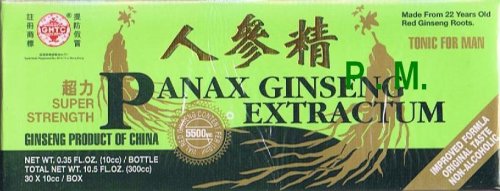GHTC Premium 22 Year Old Red Panax Ginseng Extract (Extra Strength, Boisson non alcoolisée) - 10cc Bouteilles x30 (10,5 oz)