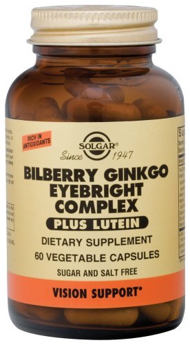 Ginkgo + lutéine Complexe, 60 veggie caps-Antioxydant