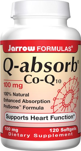 Jarrow Formulas Q-Absorber Co-Q10, 100mg, 120 gélules